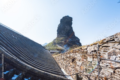 Cheng'en Temple on the top of Fanjing Mountain, Tongren, Guizhou, China photo