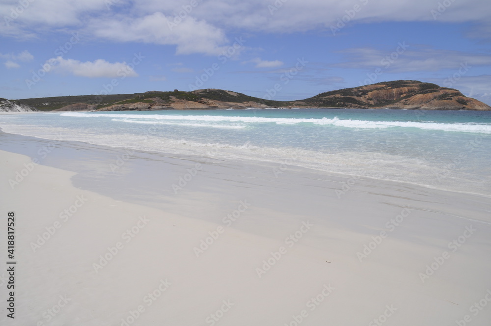Inviting blue waters of Lucky Bay