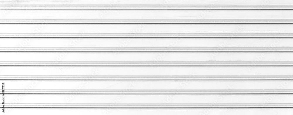 Panorama of White Corrugated metal background and texture surface or galvanize steel Panorama of White Corrugated metal background and texture surface or galvanize steel