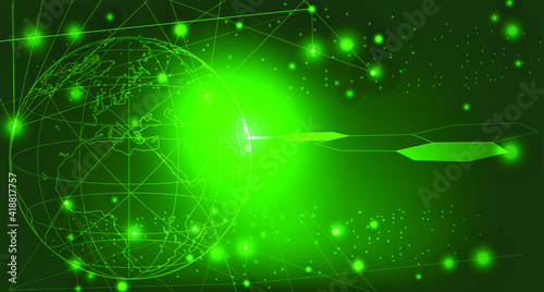 Abstract sense of science and technology graphic design