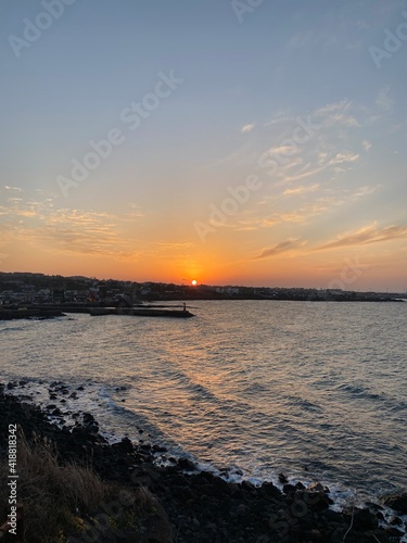 제주도 석양