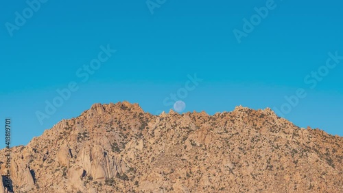 Moonset Over Rocky Mountain