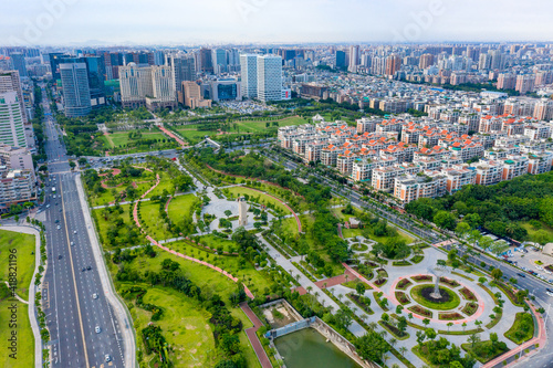 Cityscape of Shantou City, Guangdong Province, China