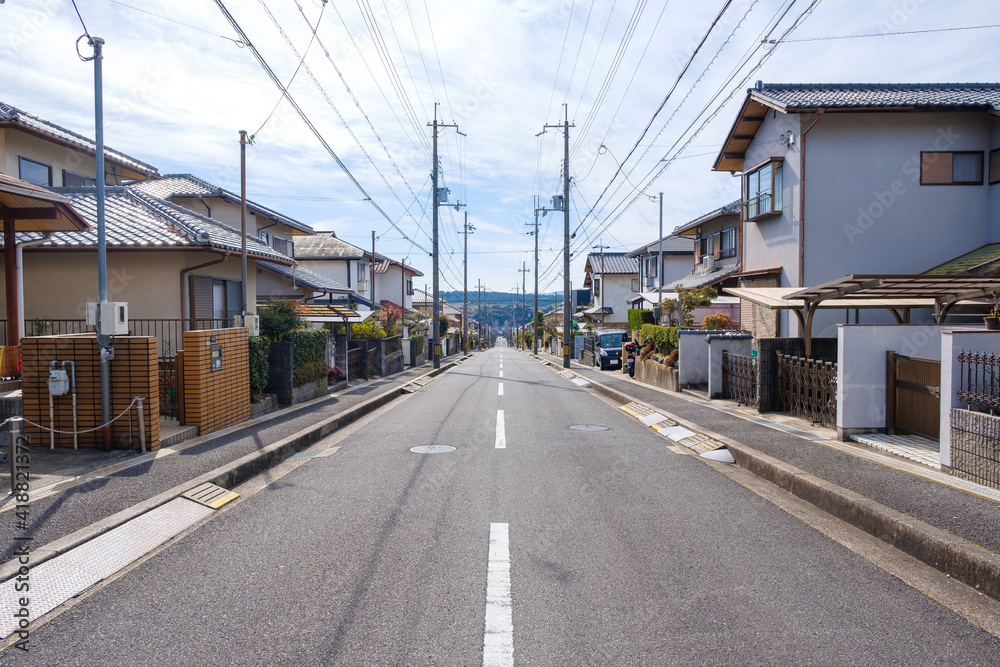 住宅地　一戸建て　ベッドタウン　京都府木津川市