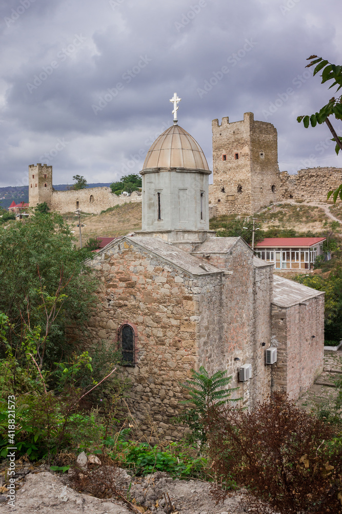 The church of Saint John the Baptist in Feodosia, Crimea. Built in 1348.