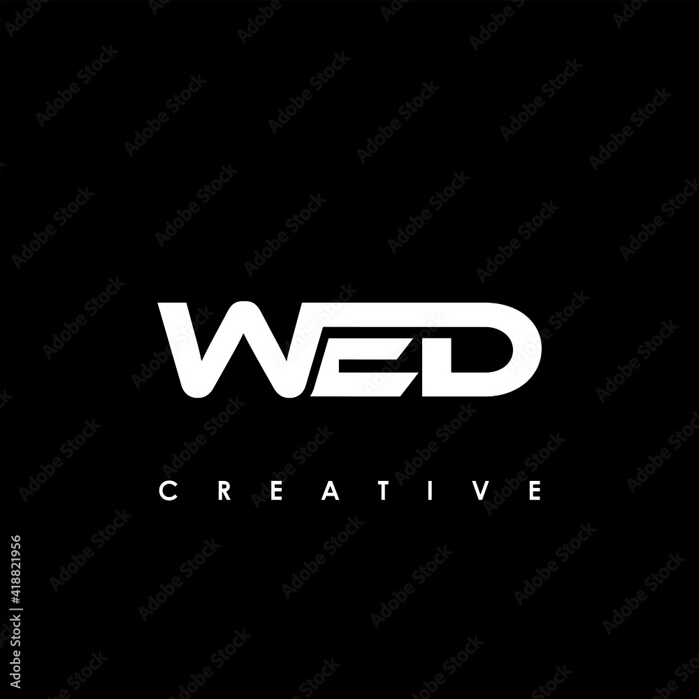 WED Letter Initial Logo Design Template Vector Illustration WED Letter Initial Logo Design Template Vector Illustration