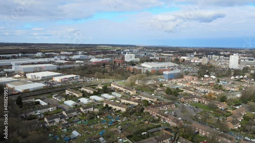 Stevenage Hertfordshire UK Aerial POV 4K photo