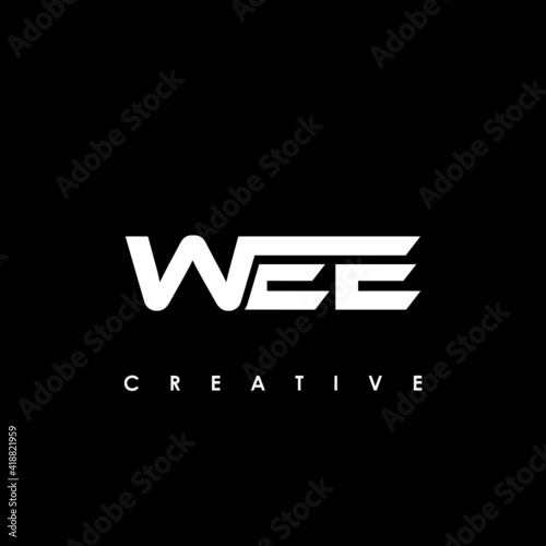 WEE Letter Initial Logo Design Template Vector Illustration
