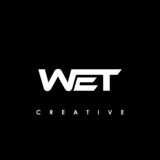 WET Letter Initial Logo Design Template Vector Illustration