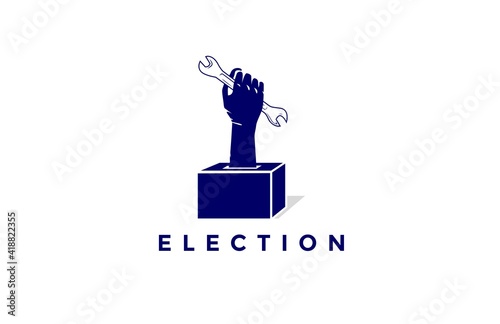 Logo for election vector design