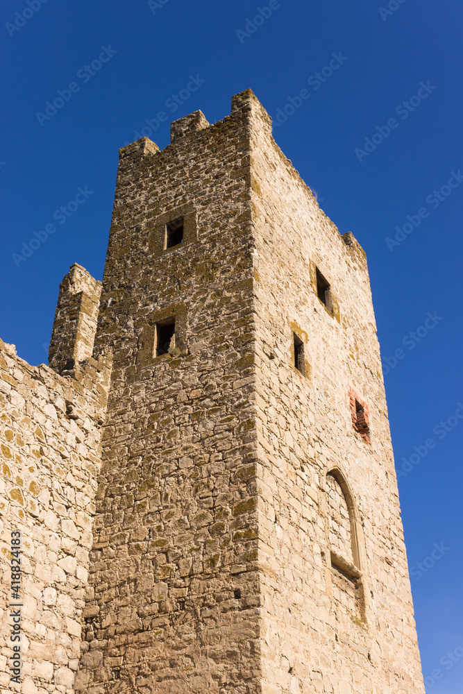 The tower of Clement in the Genoese fortress in Feodosia, XIV century, Crimea.	