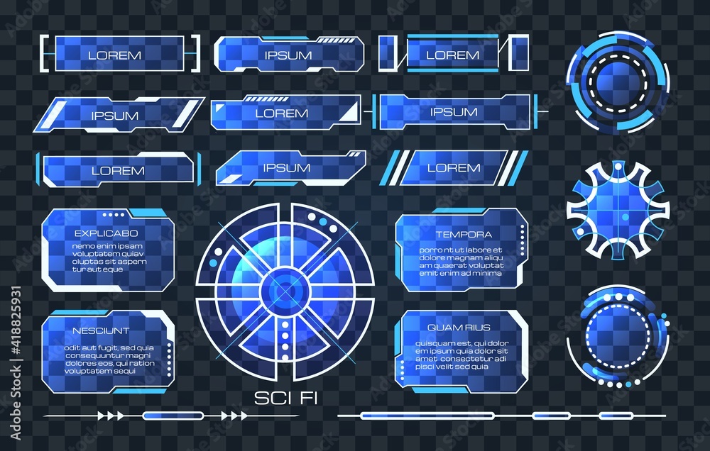 Technology sci fi ui