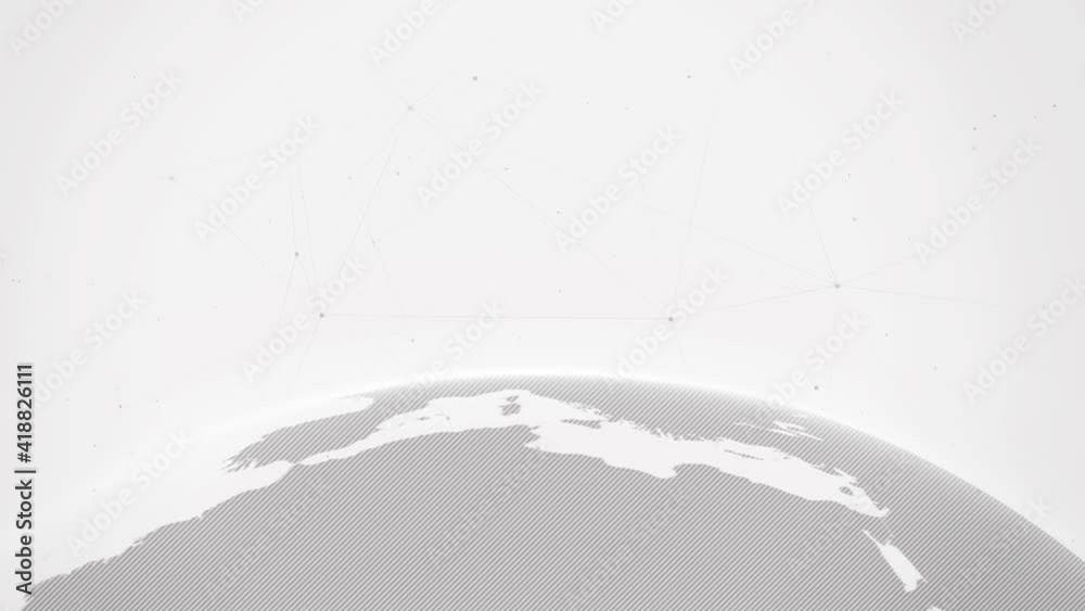 Gray world map in clean white background for business presentation concept.