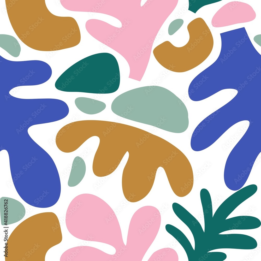 Abstract summer pattern for decor in modern style. Hand drawn modern pattern for posters, cards, t-shirts.