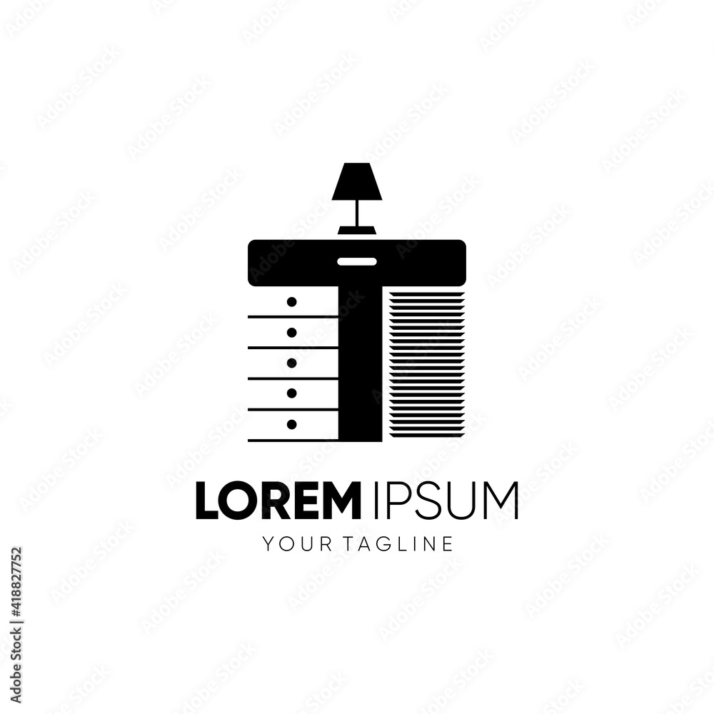 Letter T Cabinet Logo Design Vector Letter T Cabinet Logo Design Vector