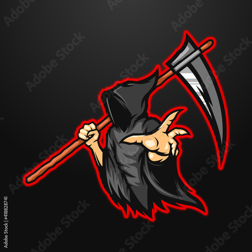 Dead Grimm Reaper Esports Mascot Gaming