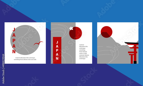 Set of travel sale social media post template. Web banner, flyer or poster for travelling agency

