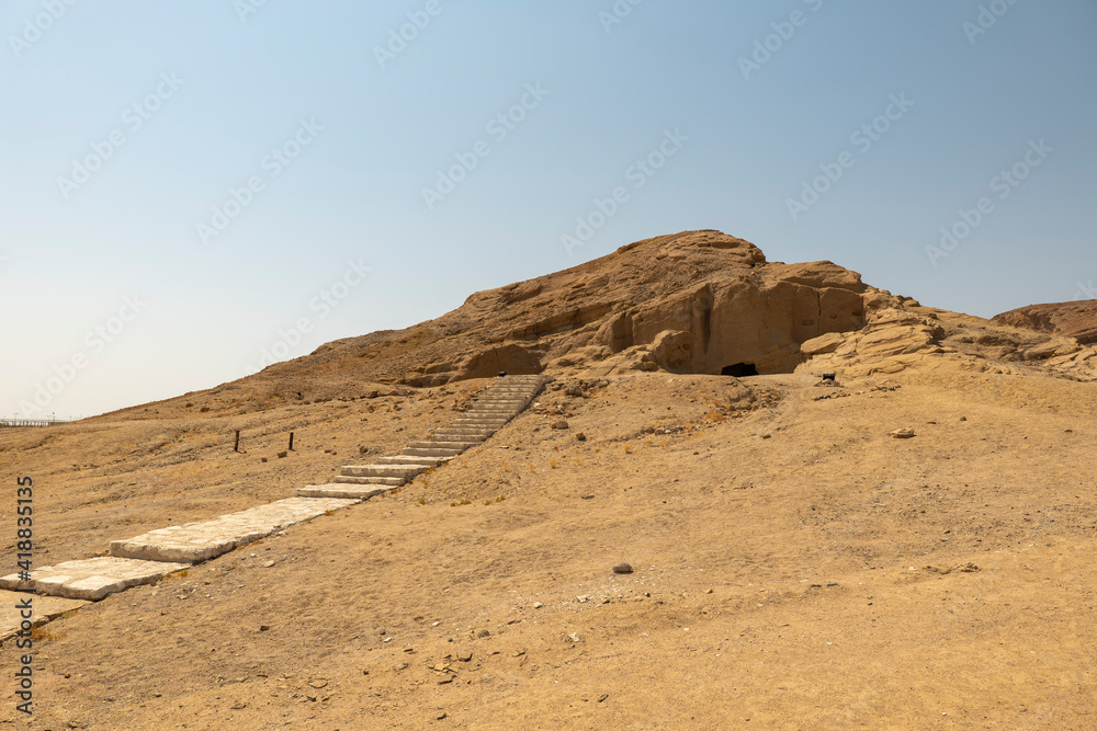 Ruins at the ancient city of Mugha’ir Shu’ayb (Madyan) in Al Bad, western Saudi Arabia Ruins at the ancient city of Mugha’ir Shu’ayb (Madyan) in Al Bad, western Saudi Arabia