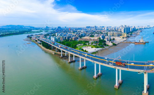 Shantou Queshi bridge, Shantou City, Guangdong Province, China