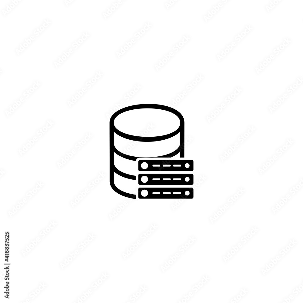 database icon vector sign symbol database icon vector sign symbol