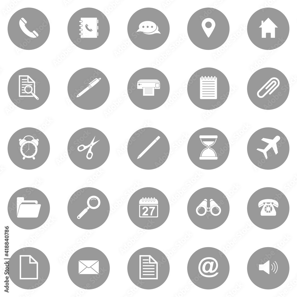 web icon set vector sign symbol