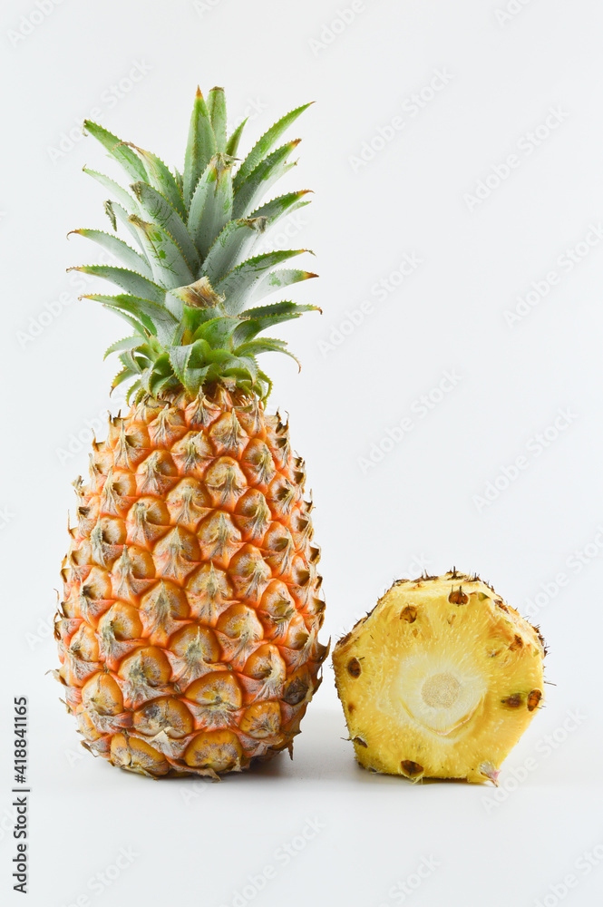 Pineapples isolated on a white background. Pineapples isolated on a white background.