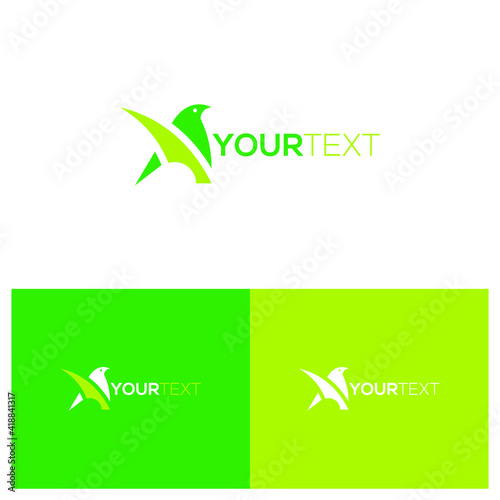 fly bird logo design icon vector template