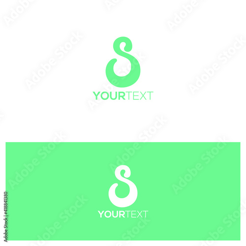 letter S logo icon design template vector