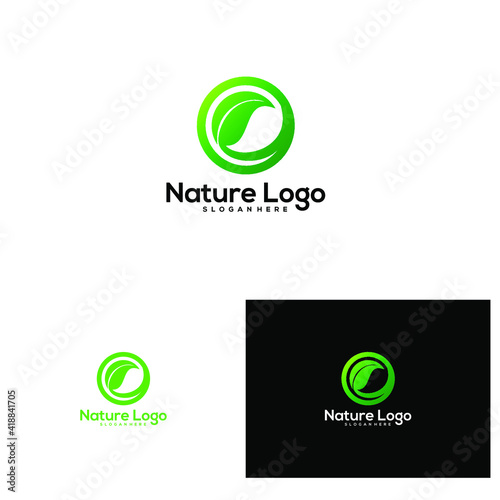 nature life logo icon design vector template