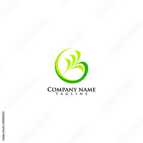 nature life logo icon design vector template
