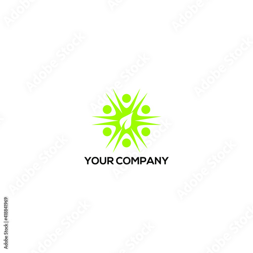 nature life logo icon design vector template