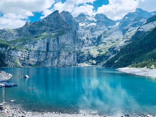 The breathtaking Chitta Katha lake, Azad Kashmir, Pakistan photo