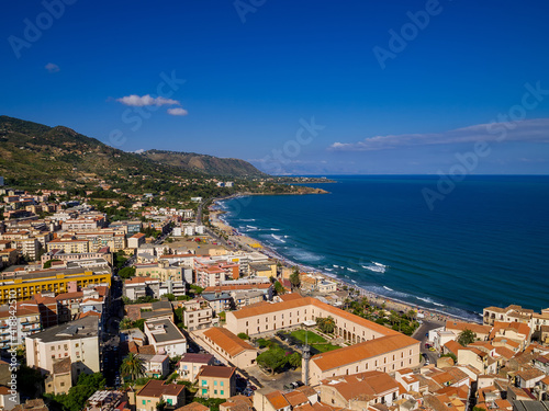 View of Cefalu, Sicily from La Rocca mountain © Paul Van Buekenhout