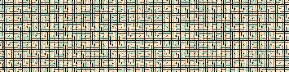 Fototapeta premium Abstract Geometric Pattern generative computational art illustration