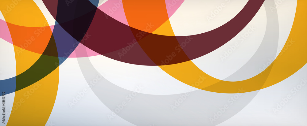 Ring geometric shapes, o letter repetition wallpaper. Abstract background for business or technology presentations, internet posters or web brochure covers