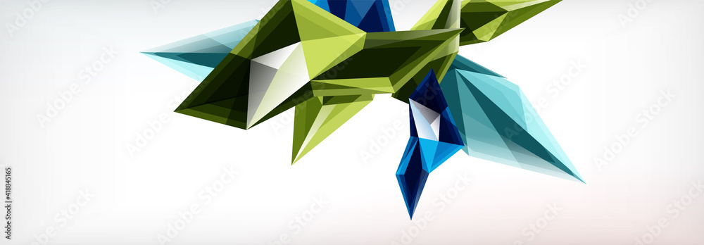 Vector 3d triangles and pyramids abstract background for business or technology presentations, internet posters or web brochure covers Vector 3d triangles and pyramids abstract background for business or technology presentations, internet posters or web brochure covers
