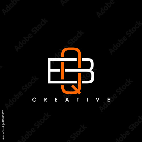 BQ, QB Letter Initial Logo Design Template Vector Illustration