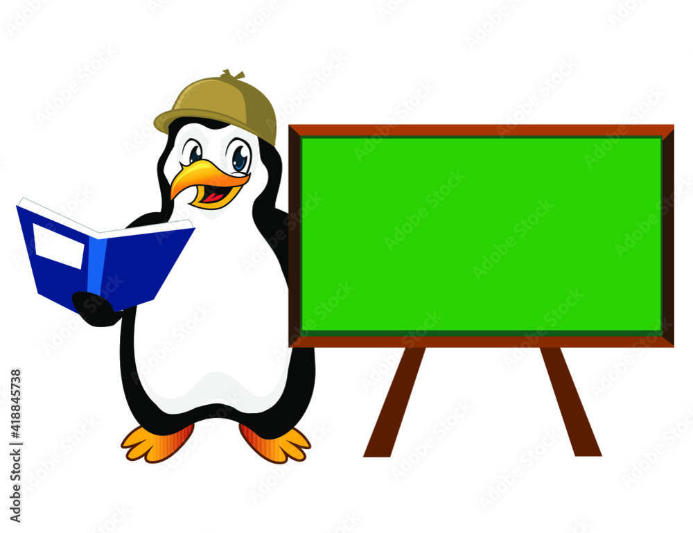 Obraz premium penguin mascot cartoon in vector