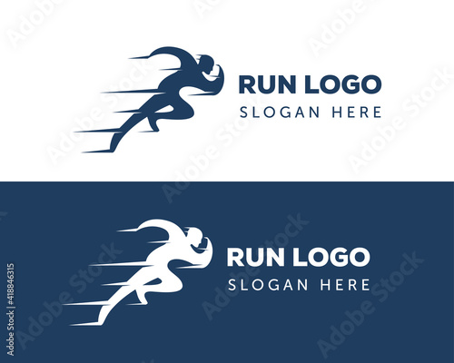 run logo sport logo creative logo fast logo