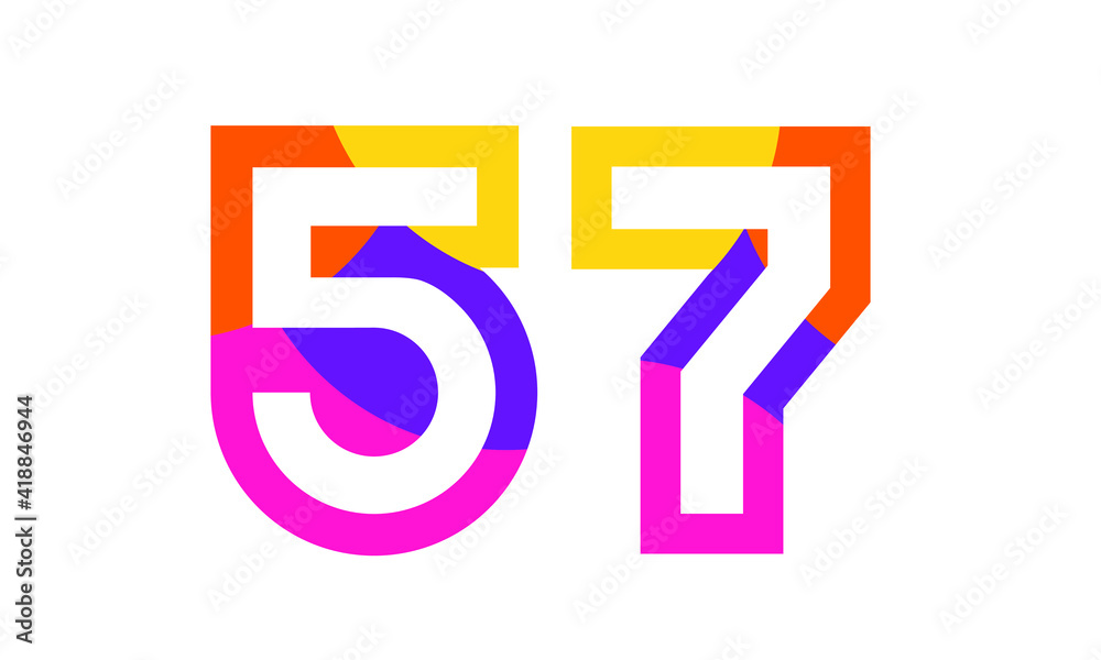 57 Colorful Fun Modern Flat Number