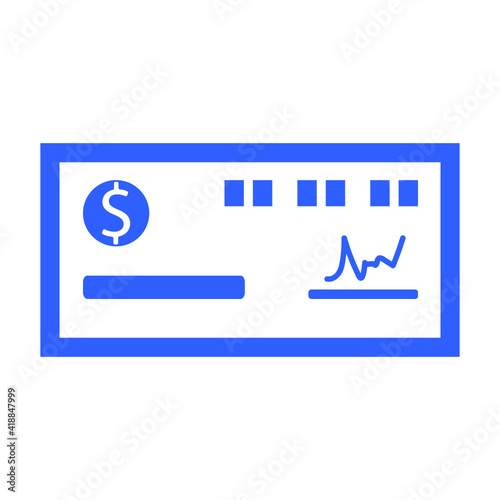 bank check icon design vector