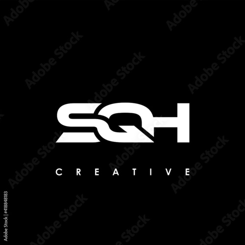 SQH Letter Initial Logo Design Template Vector Illustration