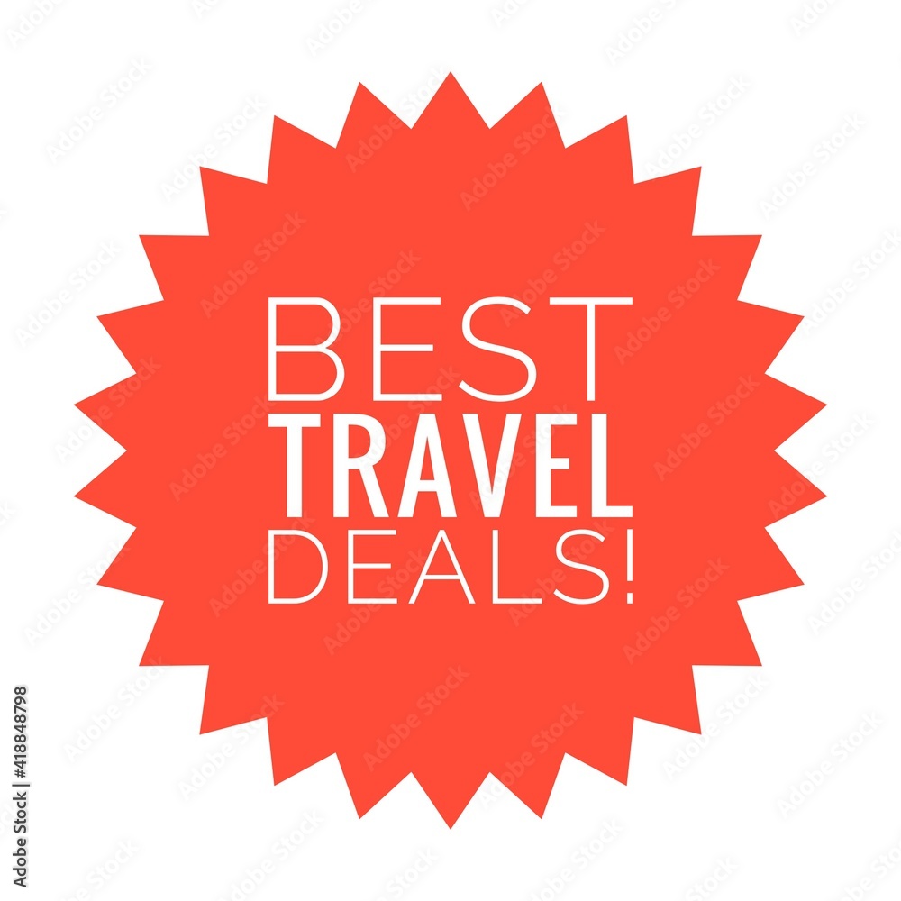 ''Best travel deals'' Lettering ''Best travel deals'' Lettering