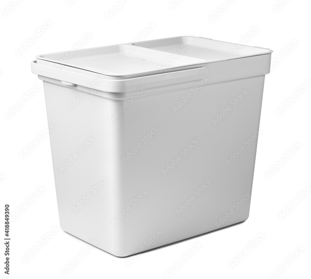 Large gray trash garbage bin isolated Large gray trash garbage bin isolated