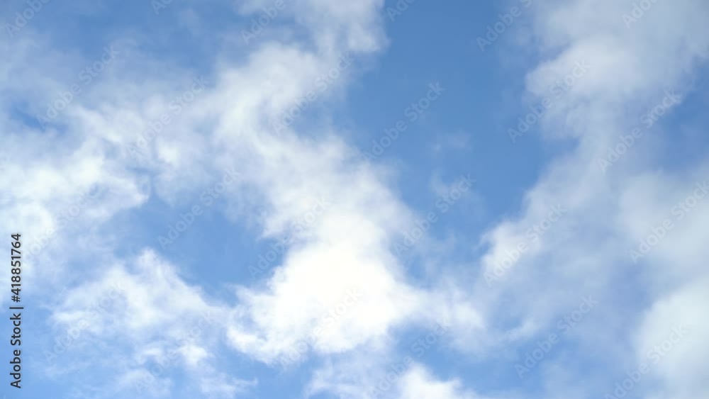 Blue sky with white clouds. Cumulus cloud cloudscape. Nature blue sky and clouds move. Blue sky with white clouds. Cumulus cloud cloudscape. Nature blue sky and clouds move.