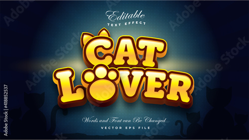 Cat Lover Text Effect