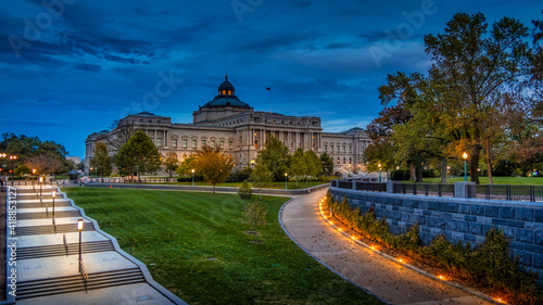 Library of Congress is situated in Washington DC US. It is second largest library in world by the collection size. It is oldest federal cultural institution in USA photo