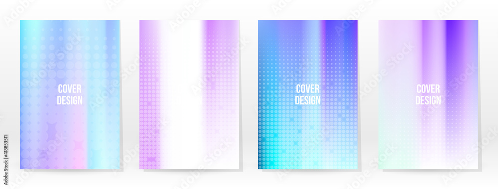 Holographic Poster Set Iridescent Technology Cover Holographic Poster Set Iridescent Technology Cover