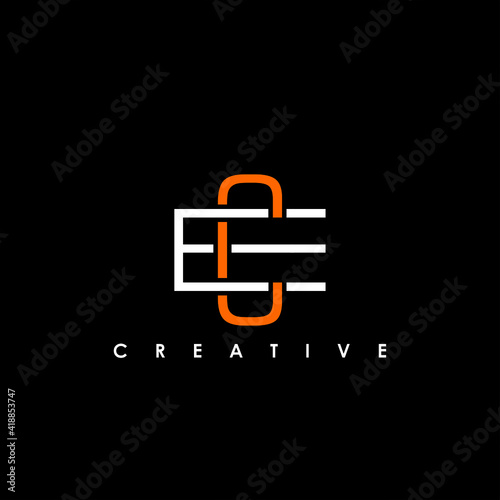 EC, CE Letter Initial Logo Design Template Vector Illustration