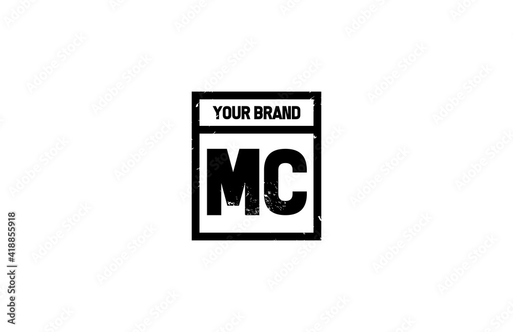Logo Letter MC Grungy